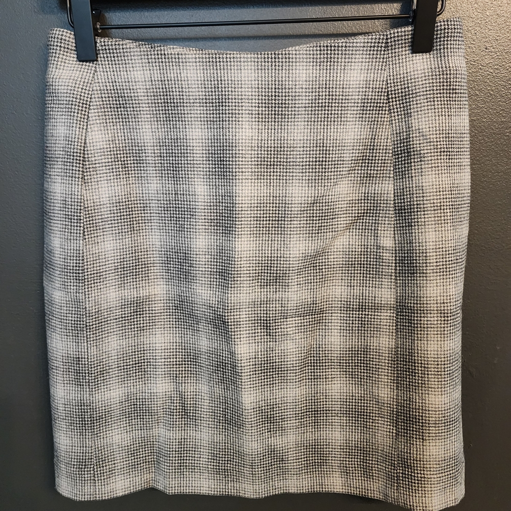 Classic Gray Plaid Women's Skirt